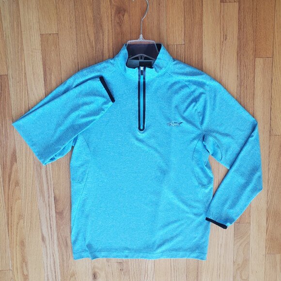 Greg Norman for Tasso Elba 1/4 zip long sleeve golf shirt pullover size small - Picture 9 of 11